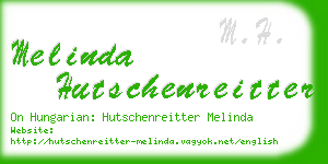 melinda hutschenreitter business card